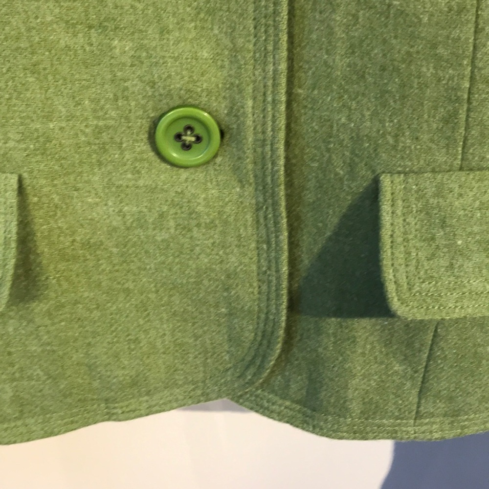 Kelly Green Wool Blazer - Picture 7 of 9